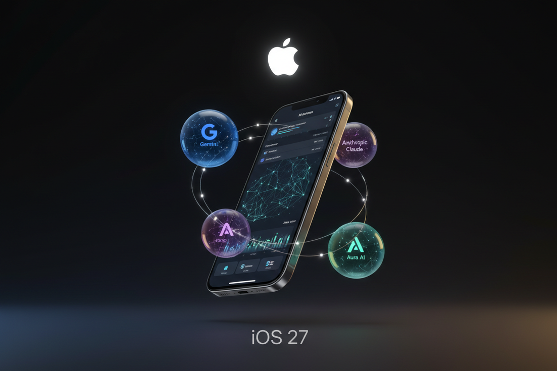 iOS 27 Rumors Apple Set to Open iPhone AI to Google Gemini, Claude & More