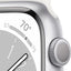 Apple Watch Series 8 GPS 41mm Silver Aluminum Case with White Sport Band - Regular