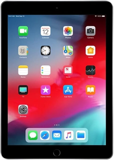 2018 i-pad 6th generation with Wi-Fi 32GB 9.7in, Space Gray (Renewed)