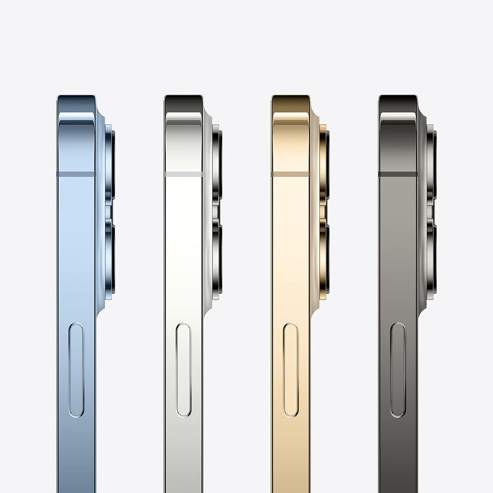 Four camera module designs in different colors on a white background
