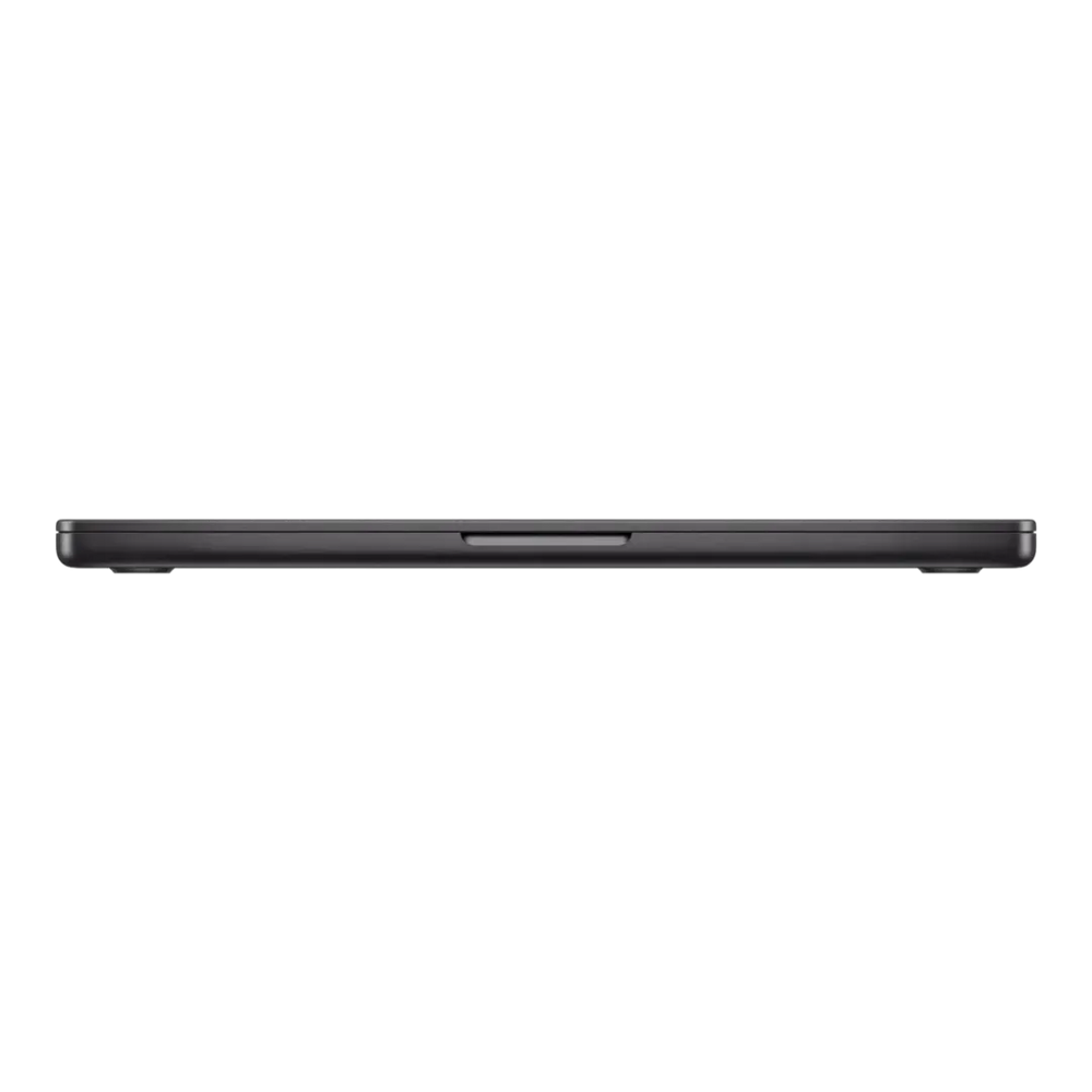 Black electronic device on a white background