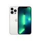 Smartphone with green and blue gradient display on a white background