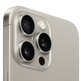 Close-up of a smartphone with camera module on a green background