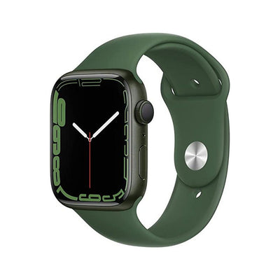 Apple Watch Series 7 (GPS, 45mm) - Green Aluminium Case, Clover Sport Band