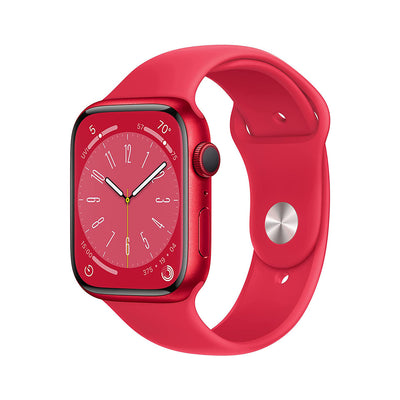 Apple Watch Series 8 GPS 45mm (PRODUCT)RED Aluminum Case with (PRODUCT)RED Sport Band - Regular